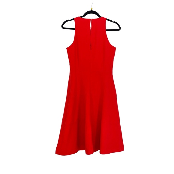 Banana Republic Womens Sleeveless A-Line Scoop Neck Red/Orange Dress Size 6 - Picture 5 of 9